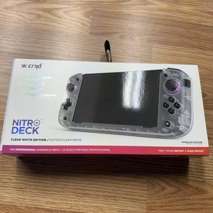 CRKD Nitro Deck+ Clear White Edition Nintendo Switch & OLED Docked HDMI Adapter - Bild 1 von 9