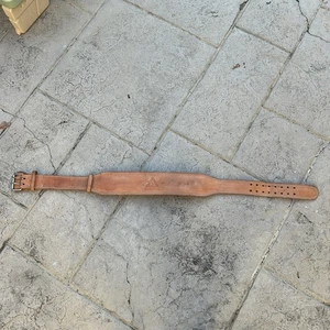 Vintage KEYS Fitness Leder Gewichthebergürtel Doppelzinken Powerlifting Gym - Bild 1 von 9