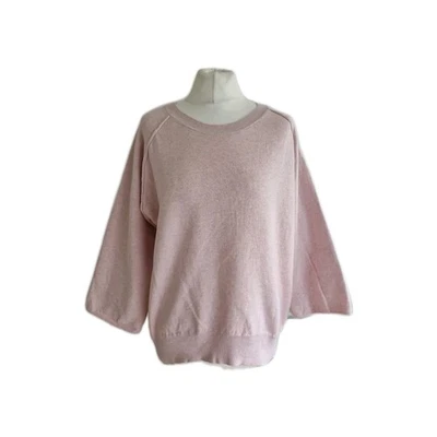 Humanoid Womens Pink Long Sleeve Crew Neck Relaxed Fit Sweater Jumper. Medium.  - Image 1 of 4