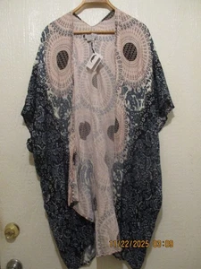 Lotus und Luna neu Damen mehrfarbig 100 % Viskose handgefertigt Cover Up - Bild 1 von 4