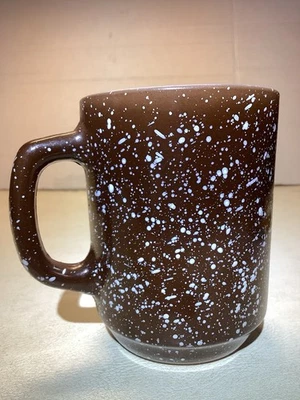 Anchor Hocking USA Brown 301 Oven Proof Granite Ware Speckled Mug Cup - Image 1 of 4