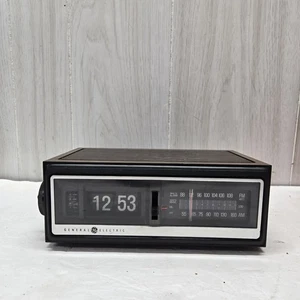 Reloj abatible vintage GE General Electric 7-4300F radio AM FM PROBADO FUNCIONA - Imagen 1 de 6