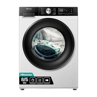 Hisense WD3S8043BW3 3S Series 8+5kg 1400 Spin WiFi-enabled Washer Dryer White - Image 1 of 4