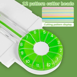 Paper Trimmer Multifunctional Craft Paper Cutter with 12 Cutting Blade stPIm - Picture 1 of 11