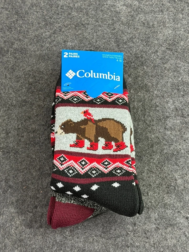 Columbia Mujer Polar Oso Polar Calcetines Térmicos Crew 2 Pares Zapato Talla 4-10 Nuevo con Etiquetas Foto 1 de 2