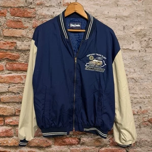 Vintage 90s Ford Bomber Jacket Men’s XL Made In USA Colorblock - Bild 1 von 4