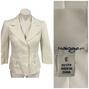 Blazer halógeno para mujer PS chaqueta blanca Officecore Corpcore carrera sala de juntas trabajo - Imagen 1 de 16