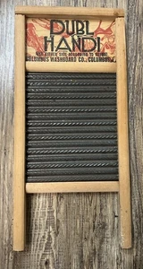 Vintage Washboard Dubl Handi 18"x8.5" by Columbus Washboard Co. - Picture 1 of 9