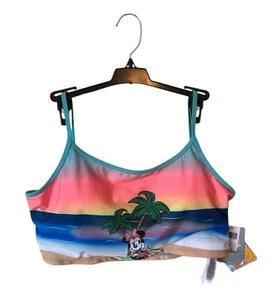 NWT Disney Aulani Resort Minnie Mouse Bikini Top ONLY Swimsuit Vacay SPF 50 XL - Picture 1 of 5