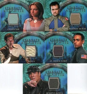 Lote de 5 tarjetas de disfraz de Stargate Atlantis temporada uno - Imagen 1 de 2
