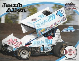 Tarjeta postal Jacob Allen #1A 2019 ""diesel tercera versión"" World of Outlaws Sprint Car - Imagen 1 de 1