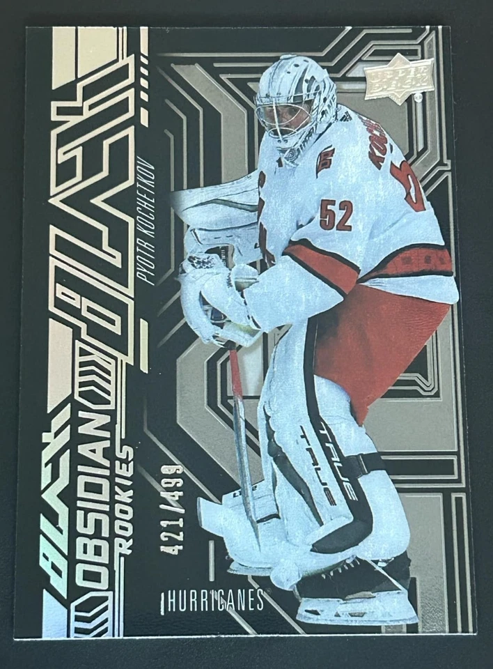 2022-23 UD SPX Pyotr Kochetkov Obsidian Black Rookies Card #OR-11. 421/499 - Image 1 of 3