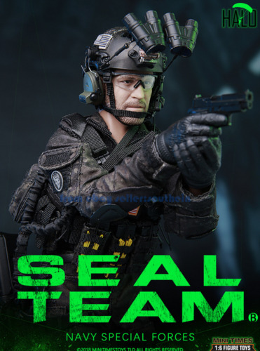 Minitimes Toys 1/6 Soldier M013 Sealteam Sealteam Seal Captain K9 Night Jump 