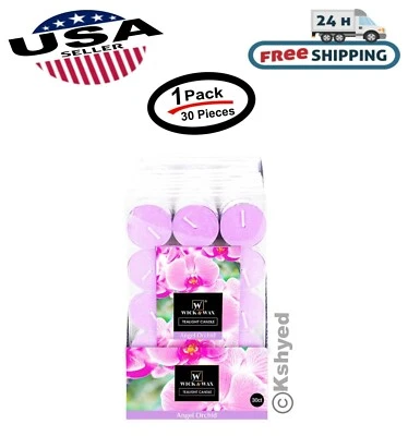 30Pcs Angel Orchid Tealight 2.5hrs Lasting Aromatherapy Scented Candles (1 Pack) - Image 1 of 4