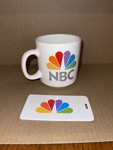 Vintage NBC Peacock Papel Coffee Mug Rare Original Television Cup Peacock Bonus - Picture 1 of 7