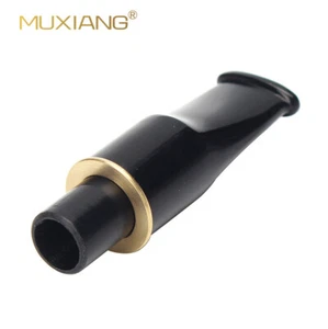 Black Mouthpiece Replacement Tobacco Pipe Stem for Smoking Pipe Fit 9mm Filter - Picture 1 of 11