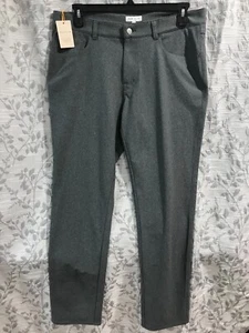 Peter Millar Crown Sport Men's Size 35xL32 Charcoal Gray Brevard 5-Pocket Pants - Picture 1 of 7