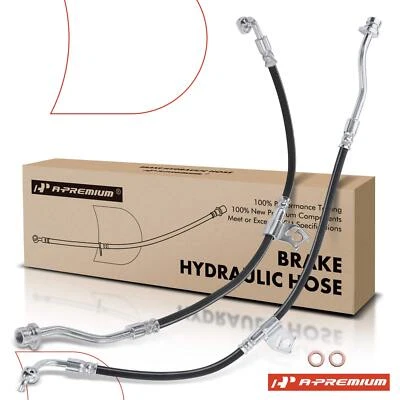 A-Premium 2x 制动液压软管前 L&R 适用于现代 Equus 2012-2016 V8 5.0L — 第 1/4 张图片