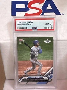 2024 TOPPS NOW #1 SHOHEI OHTANI 1st HIT RBI LOS ANGELES DODGERS DEBUT PSA 10 GEM - Bild 1 von 2