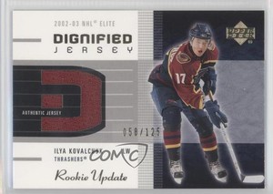2002-03 Upper Deck Rookie Update Dignified Jersey Gold /125 Ilya Kovalchuk #D-IK