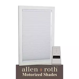 ALLEN + ROTH 39" x 72" Verdunkelung kabelloses motorisiertes Mobilfunkrollo mit Fernbedienung! -NEU - Bild 1 von 9