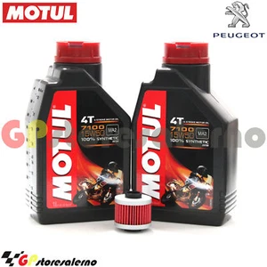 KIT OLIO + FILTRO MOTUL 7100 15W50 2L PEUGEOT 125 JET FORCE KOMPRESSOR 2005 - Imagen 1 de 1