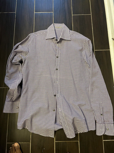 Camicia con colletto Bottega Veneta da uomo a maniche lunghe taglia 50