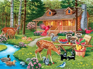 Rompecabezas MasterPieces Creekside Gathering 400 piezas - Imagen 1 de 5