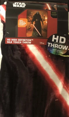 Disney Star Wars: The Force Awakens, "Force Trio" HD Silk Touch Throw Blanket - Image 1 of 2