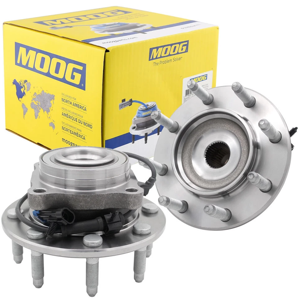 2 bujes de cojinete de rueda delantera MOOG 4x4 para Silverado Sierra 2500 HD Hummer H2 8 orejetas Foto 1 de 4