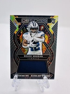 DEUCE VAUGHN 2023 Panini Obsidian Rookie Eruption RC Patch #/199 - Image 1 of 2
