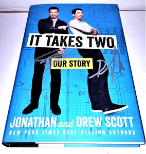 It Takes Two: Our Story - by Jonathan & Drew Scott - Autographed on Front Cover - Bild 1 von 6