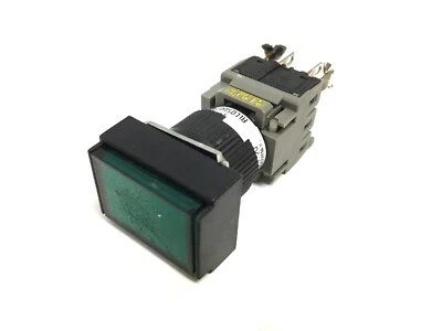 Alcoswitch 164TL Green Momentary Illuminated Push Button NO/NC Voltage 250VAC 5A - Image 1 of 4