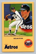 1990 NOLAN RYAN Houston Astros Postcard Series 2 #10 Artwork by Susan Rini