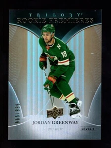 2018-19 UPPER DECK TRILOGY PREMIERES LEVEL 1 #57 JORDAN GREENWAY RC 965/999 WILD - Picture 1 of 1