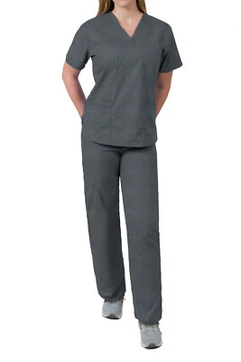 MedGear Women's Relaxed Scrubs Set, Eversoft Fabric, Multi-pocket Top and Pants - Image 1 of 3