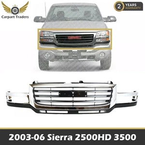 NEW Front Grille For 2003-2006 GMC Sierra 2500 HD 3500 Includes 2007 Classic - Picture 1 of 6