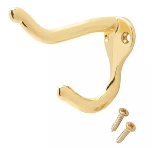 Gancho de pared Stanley para abrigo y sombrero enchapado en latón acero (DP57-1070) - Compra más para ahorrar - Imagen 1 de 8