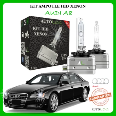 💡2x AMPOULES XENON HID AUDI A8💡35W💡BLANC PUR 6000K💡GARANTIE 2 ANS💡 - Imagen 1 de 3