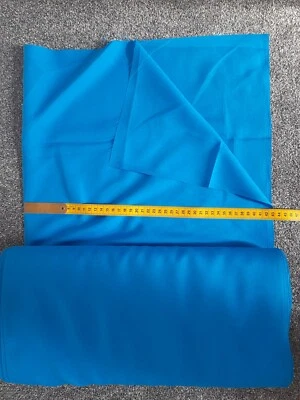 30 Metres Bolt bright blue Cotton mix Fabric - 85cm wide - Image 1 of 4
