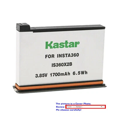 Kastar Replacement Battery Pack for Insta 360 ONE X2 Rechargeable Battery