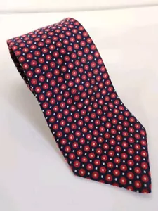 Corbata Brooks Brothers 346 clásica de seda roja blanca azul geométrica clásica (C) - Imagen 1 de 4