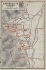 Bagn?Res De Luchon Town City Plan De La Ville. Haute-Garonne Carte 1914 Map