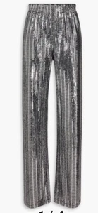Alice And Olivia By Stacey Bender Stretch Waste High Waisted Pants Gold Sz 6 - Picture 1 of 5