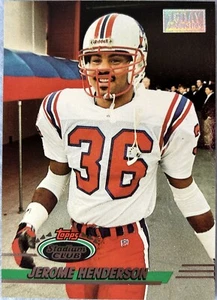 Jerome Henderson 1993 Topps Stadium Club #159 1st Day Production NE Patriots - Picture 1 of 6