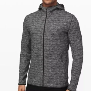 Giacca uomo LULULEMON SURGE grande full zip con cappuccio grigio erica nuova senza etichette - Foto 1 di 10