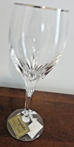VINTAGE NORITAKE CRYSTAL TURNING POINT GERMANY WINE GLASS 7.8"H X 2.5"W - Picture 1 of 17