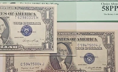 1935 PCGS 58/45 PPQ  SEAL SHIFTING OPPOSITELY 5004J/0315H - Image 1 of 3