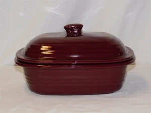 Pampered Chef 3.1 Qt Cranberry Deep Covered Roaster Dutch Oven Stoneware UNUSED - Picture 1 of 12