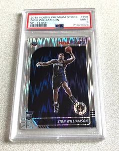 Panini Hoops Premium 2019 flash de radiocontrol Prizm #258 Zion Williamson PSA 9 como nuevo - Imagen 1 de 2